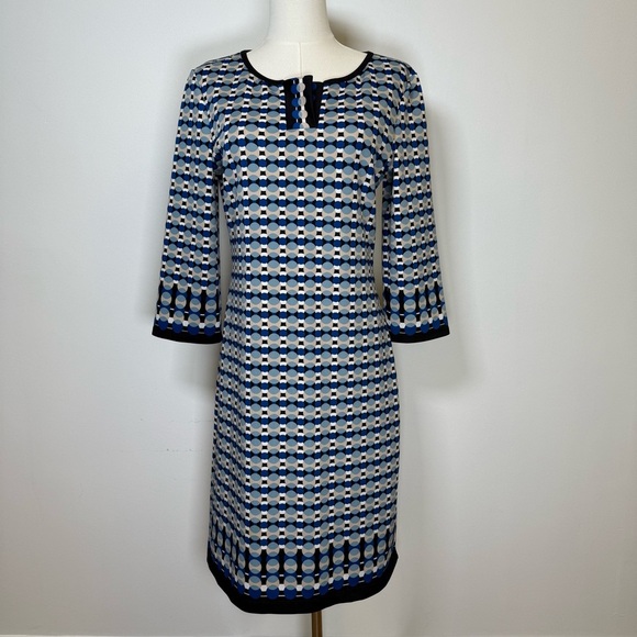 Max Studio 3/4 Sleeve Split neck Pullover Style Dress Women’s Size Medium - Picture 1 of 8